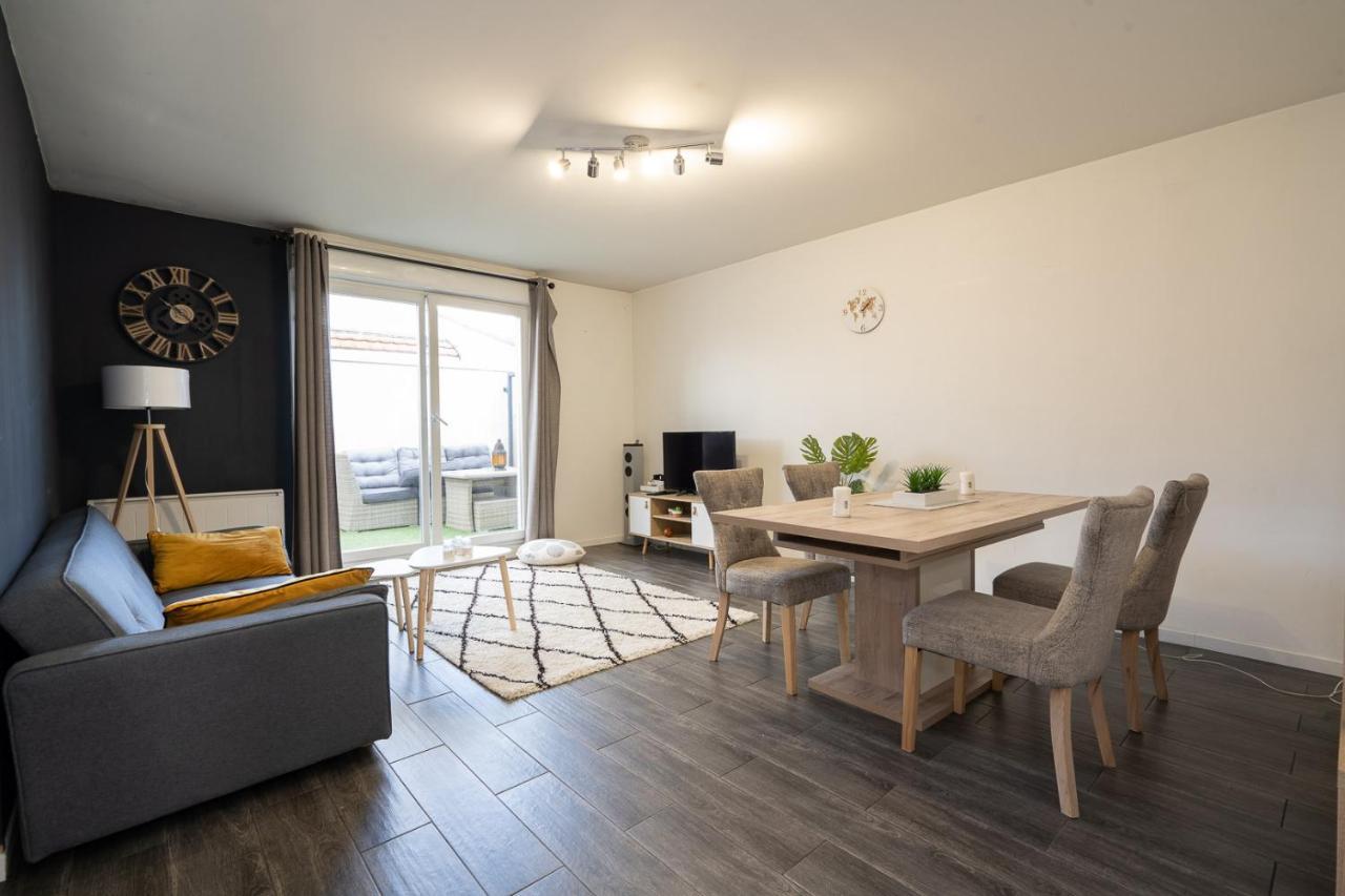 T3-Rare-2 Chambres-Parking Gratuit-2 Terrasses-Netflix-Proche Paris-La Defense Argenteuil Luaran gambar