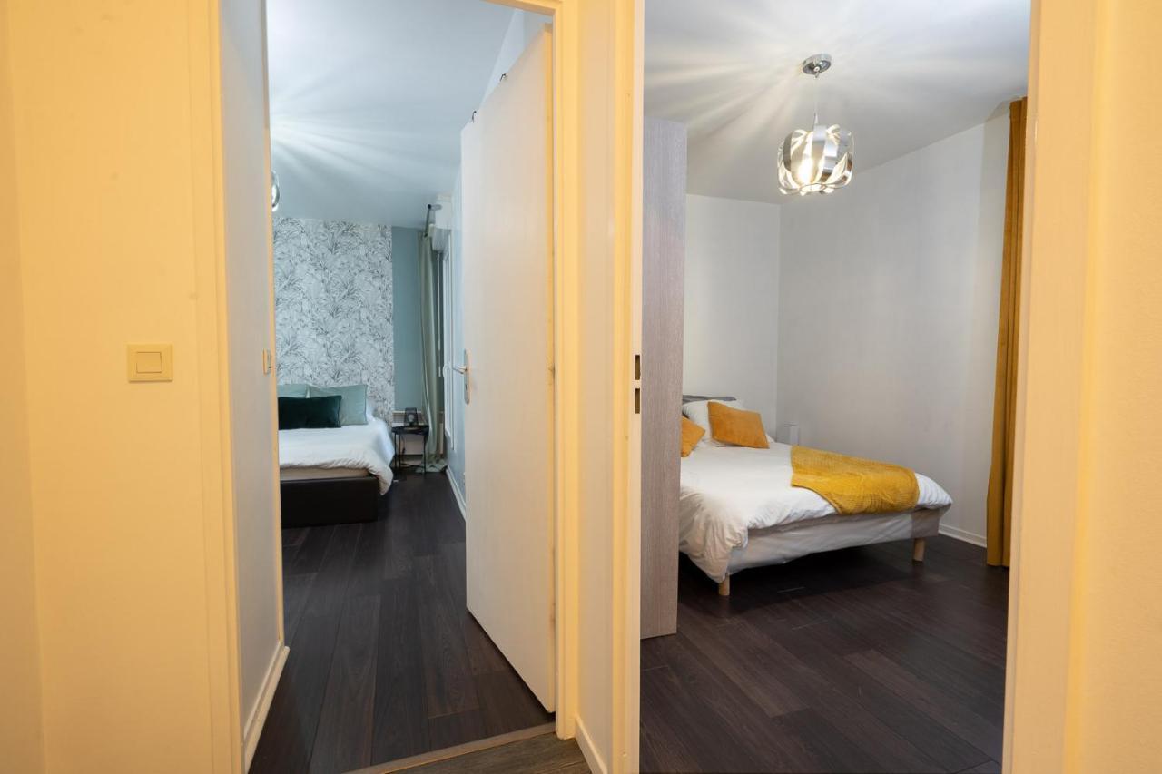 T3-Rare-2 Chambres-Parking Gratuit-2 Terrasses-Netflix-Proche Paris-La Defense Argenteuil Luaran gambar